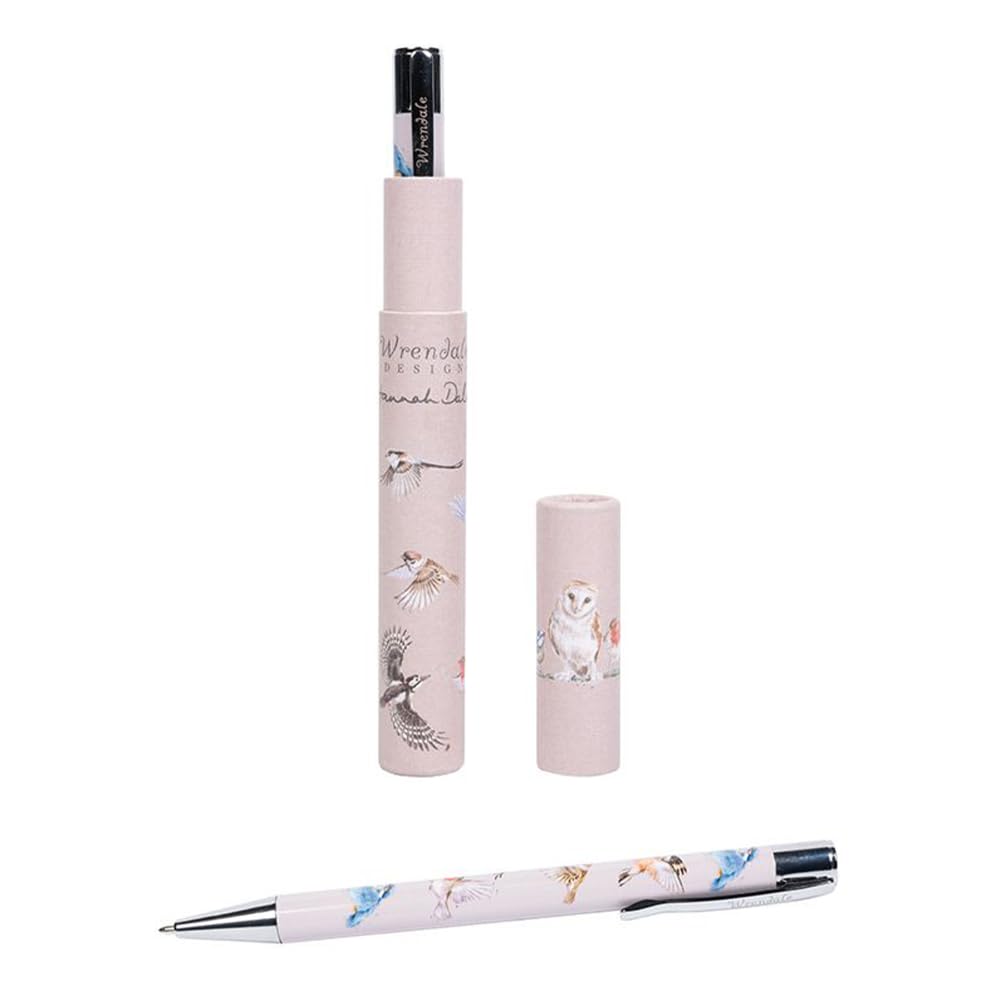 Wrendale Designs - 'Feathered Friends' Pen, Black