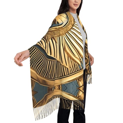 Sun Old Egyptian Timeless Grace print Cashmere long velvet fringe scarf Fashion fringe shawl thermal blanket scarf4