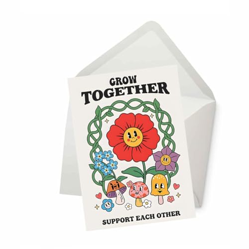 PICTURE THIS PRINTS Grow Together Support Each Other O[eBOJ[hAgt[thVbv|WeBuAA܂70NO[B[ȖCXs[VJ[hAt(5x7C`)