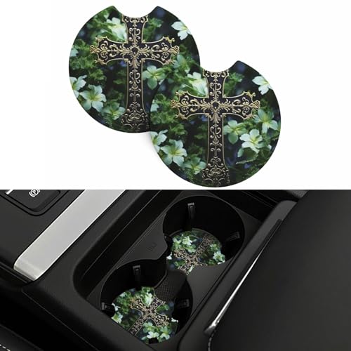 Portavasos para carro negro 2 piezas de neopreno miniatura 5