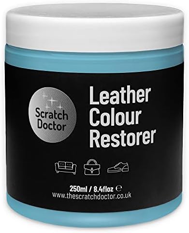 Scratch Doctor Leather Colour Restorer Easily Repair & Recolour Faded or Worn Leather Sofas Chairs Handbag Shoes Boots Saddle Equestrian Tack (Black, 50ml)