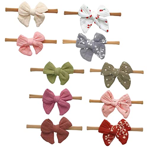 LALAFINA 40 peças de faixas de cabelo para meninas recém-nascidas, acessórios para acessórios de cab