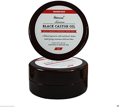 Black Castor Oil Edge Freeze Control Hair Gel Maximum Hold 65g