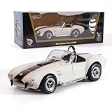 LUCKY DIE CAST 1964 Shelby Cobra 427S/C 1:18 Scale Diecast Model Premium Alloy Sports Collection Cars with Display Case, for Men and Teens Dad 14+ Year Collector's