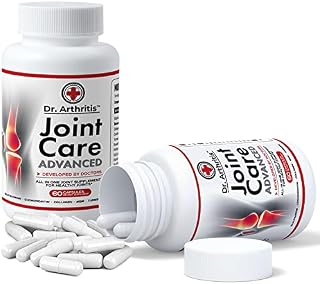 Doctor Developed Joint Care Advanced - All in One Joint Supplement for Healthy Joints with Collagen, Glucosamine, Turmeric, Chondroitin Sulphate, Goji Berry, Pepper Extract & Vitamin D (60 Capsules)