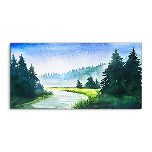 Photo sur verre Coloray paysage de montagne pour chambre adulte 120x60