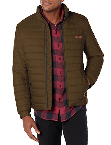 Image of HUGO Mens Lightweight Hooded Puffer Jacket
