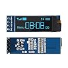 ACEIRMC 4pcs I2C Display Module 0.91 Inch I2C OLED Display Module I2C OLED Screen Driver DC 3.3V~5V 4PINS for Arduino ESP32 ESP8266 AVR PIC STM32 for Raspberry pi (10pcs Blue)