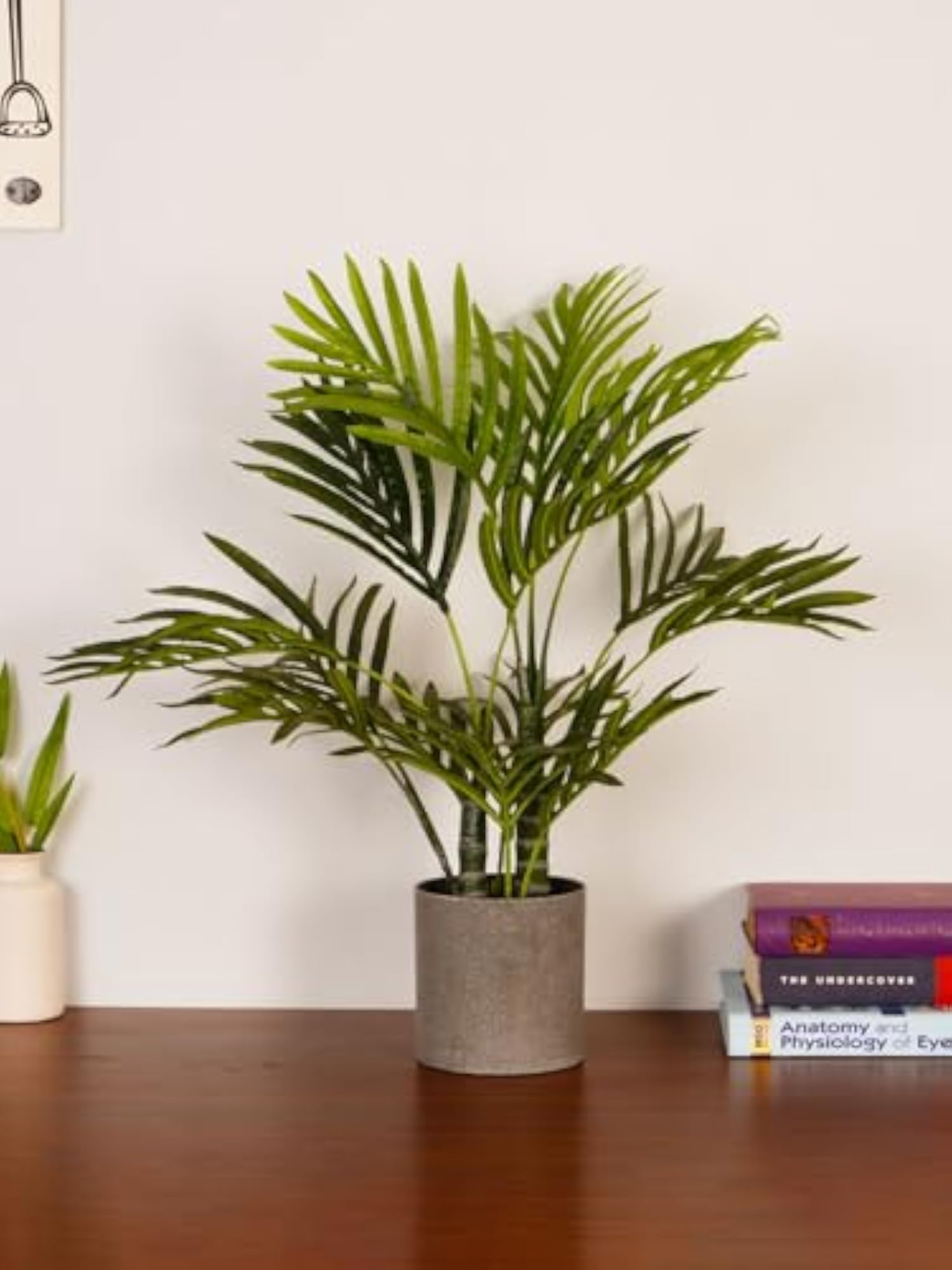 1.6Ft Artificial Golden Areca Palm Plant with Black Pot