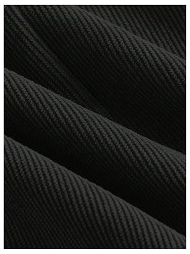 Floerns Women's Corduroy Elastic High Waisted Baggy Pants Straight Leg Work Trousers3