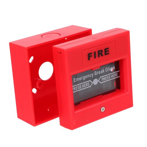 LOORGVEL Botón de Alarma Incendio Manual Reiniciable para Sistema Tradicional Activación Rápida y Fácil Uso Compatible con Puerta de Emergencia y Sistema de Aviso Seguridad