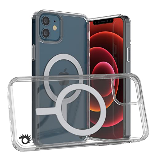 Punkcase for iPhone 12 Magnetic Wireless Charging Case [ClearMag Series] Thin, Protective & Scratch Resistant Acrylic Case W/TPU Bumpers & Built-in Charge Circle for iPhone 12 (6.1") by PunkCase - Used condition - US$6.84