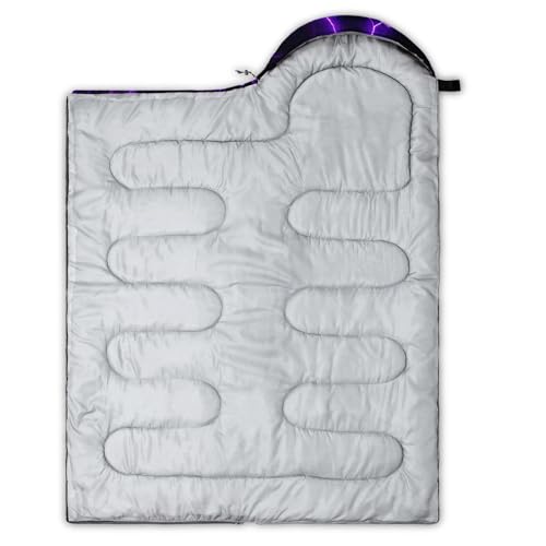 Image of QOOMO Camping Sleeping Bags,3 Season Warm & Cool Weather,Lightweight,Waterproof Sleeping Bags for Adults & Kids,Traveling,and Outdoors,Camping Gear Equipment