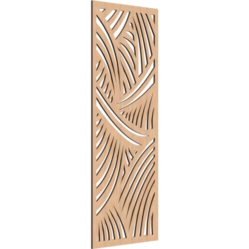 Image of 17 3 /8 inchW x 44 3 /8 inchH x 1 /4 inchT Chester Decorative Fretwork Wood Wall Panels, Hickory