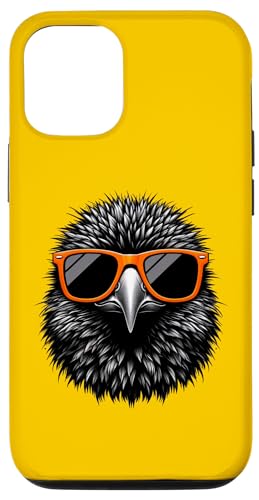 Carcasa para iPhone 13 Cool Ani Bird con gafas de sol Arte gráfico