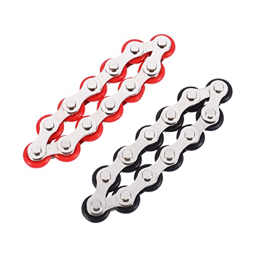 Veemoon 2er Set Roller Kette Fidget-Ringe