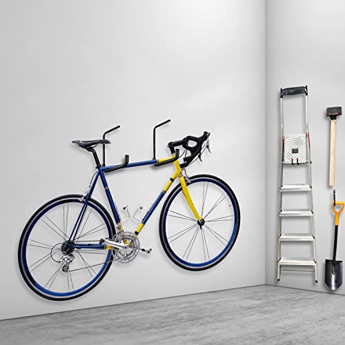 Locawaya Heavy Duty Garage Storage Hooks, Overhead Garage Storage Rack, 4 Pack Wall Mounted Ladder Hook, Utility Ceiling Hangers & Organizer For Wood,Tools, Bicycle (10 X 14 Inch) #TOP6