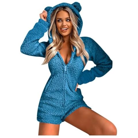 Flodxo Women's Hooded Fleece Onesie Cover