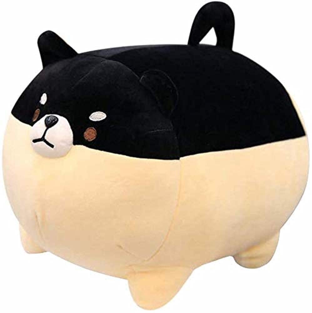 Skin Friendly Ultra Soft Cute Toy Soft Stuffed Shiba Inu Plush Soft Toys Dog for Girls Kids Toy for Girlfriend, Kids, Gift, (Size 12 Inch) (Cream and Black)