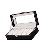** Produktverwendung: Hier werden Ihre bevorzugten Herrenuhren, Damenuhren, Broschen und andere Accessoires aufbewahrt.Weiches Futter, bequeme Wohnaccessoires.