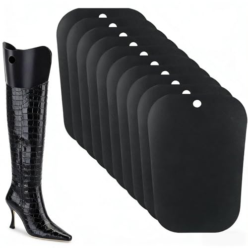 Heanvmyss 10 Stück Hochwertige Stiefelspanner für Damen und Herren Als Stiefelform Einsätze Stiefelformer Formeinsätze und Hohe Stiefelstütze halten sie Ihre Stiefel in Form(Schwarz 12 Zoll)