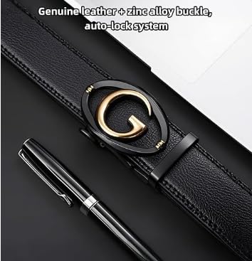 Image of WildHorn Men's Genuine Leather Belt for Men| Premium Auto-Lock Buckle | Adjustable up to 48 inch | Formal & Casual Wear | Micro-Adjust Fit | Stylish Gift Box Included