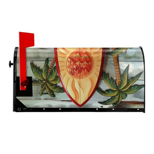 Housse de boîte aux lettres magnétique décorative grand format surf extérieur - 3