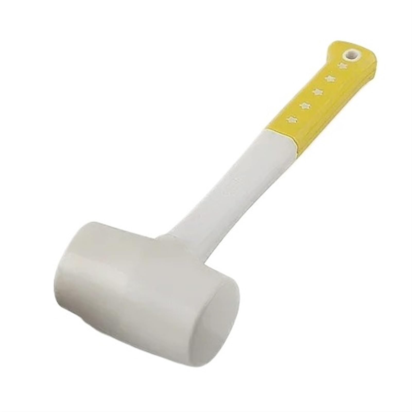 Martillo de Goma Martillo de goma blanco resistente, martillos instalación pegamento plástico for azulejos cerámica, diámetro 55mm, 60mm y 70mm con Mango antideslizante, 1 Uds(55mm Diameter)