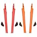 Imytpft Red/Orange Compatible/Replacement Silicone Leg Set For Oakleys Crosslink Sunglasses Rubber Kit