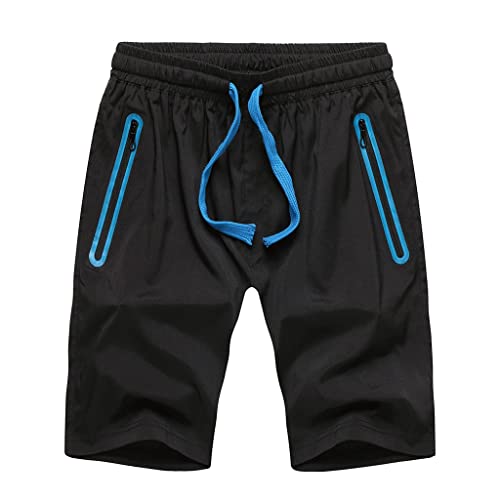 Shorts à séchage rapide pour hommes YXWYXWA en tissu léger noir