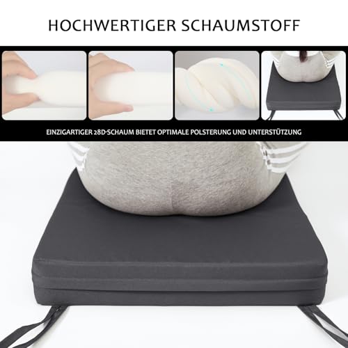 Coussin de chaise imperméable et déperlant avec housse velours RUIXUAN - 4