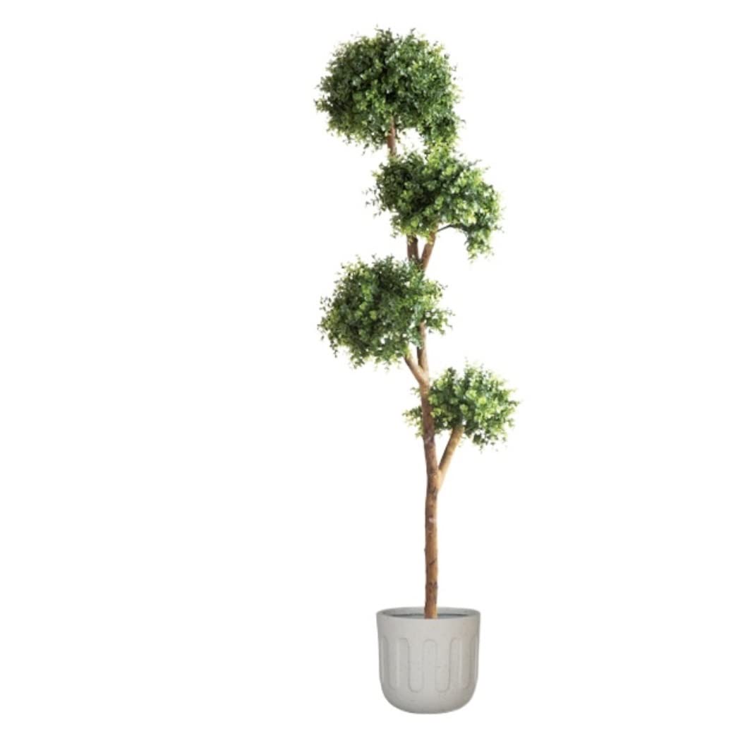 AYCDL Artificial Tree Plants Artificial Topiary Potted Plants Fake Tree Artificial Plants For Home Garden Outdoor Indoor Decor Decoration Artificial Tree,Green-170cm,Green-180cm