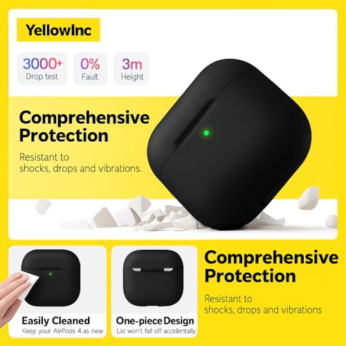 Image of Silicone Case Cover for Apple AirPods 4 (Earbuds Not Included) (Pista Green)