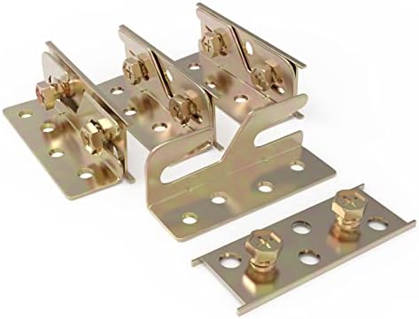 Bed Rail Brackets 4PCS Bed Frame Brackets for Rails Heavy Duty Non Bed Frame Hardware Kit for Wood Bed Connectors Hold Plates for Headboards Footboards