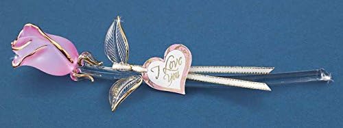 Glass Baron ~ Pink Rose I Love You