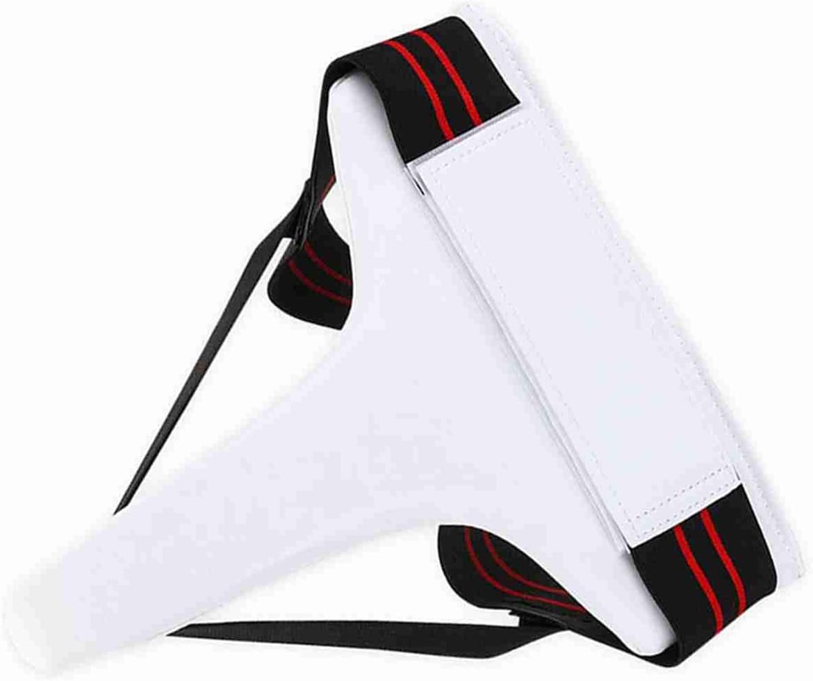 Dioche Boxing GroWomens Taekwondo Groin Guard - Ergonomic Design Boxing Karate Protector for Optimal Coverage - Durable PU Leather - Size L