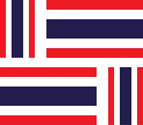 Akachafactory 4 x Autocollant Sticker Voiture Moto Valise pc Portable Drapeau thailande thaila