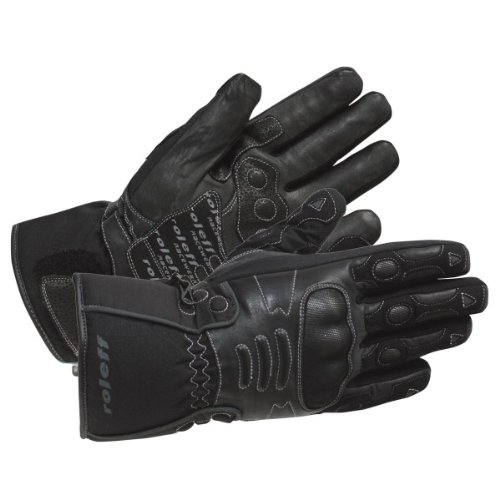 Roleff Racewear Lederhandschuhe Für Motorrad – Belüftet, Mit Protektoren & Kevelar, Perfekt Für Sommer-Touren