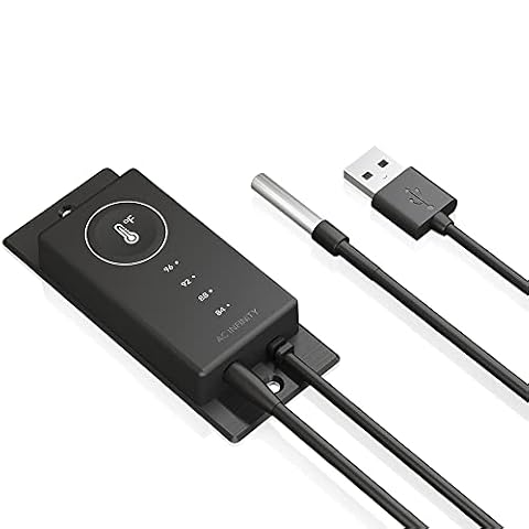 AC Infinity Kontroler 1, wyzwalacz termiczny dla fanów i urządzeń USB, komputer, szafka AV, Xbox, Playstation, chłodzenie.
