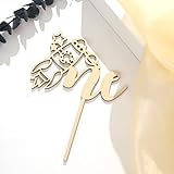 Wood Outer Space One Cake Topper - First Trip Around the Sun Cake Topper, Space Cake Topper 1st Birt