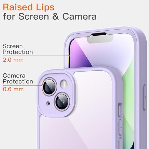 Image of JETech Case for iPhone 14, 360 Protection, Light Purple