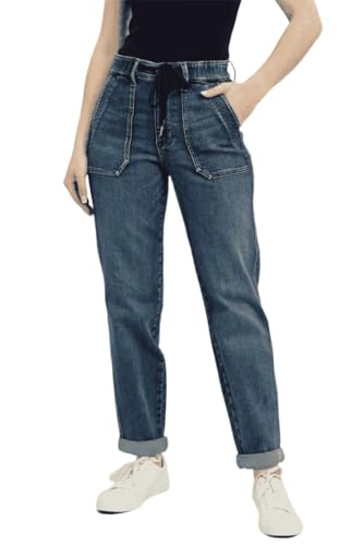 Judy Blue High Rise Vintage Wash Jogger Jeans- Ivory Gem