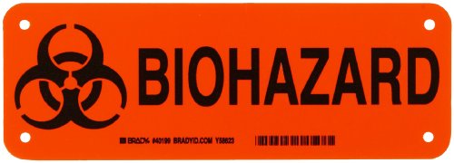 Panneau Biohazard Brady 40199 signalisation danger biologique
