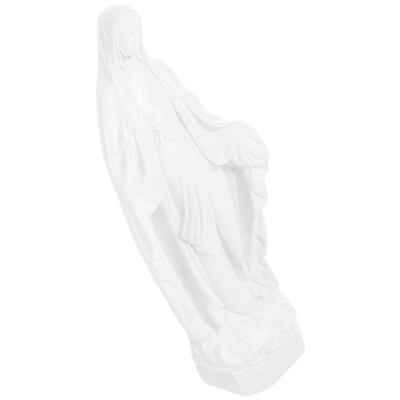 Figurine de Notre-Dame en résine blanche pour créer un coin de prière apaisant