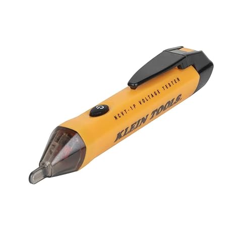 Klein Tools NCVT1P Voltage Tester, Non-Contact Low Voltage Tester Pen, 50V to 1000V AC, Audible and Flashing LED Alarms, Pocket Clip Klein Tools NCVT1P Voltage Tester, Non-Contact Low Voltage Tester Pen, 50V to 1000V AC, Audible and Flashing LED Alarms, Pocket Clip