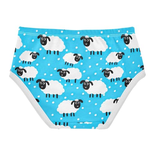 Animal Toddler Underwear Floral 2t Cotton Panties for Girl Cute White Sheep Blue Kids Briefs Undies2
