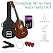 Best Choice Products 30in Kids Acoustic Guitar, All-in-One Beginner Starter Kit w/Strap, Case, Extra Strings, Rosette Inlay - Mahogany Stain