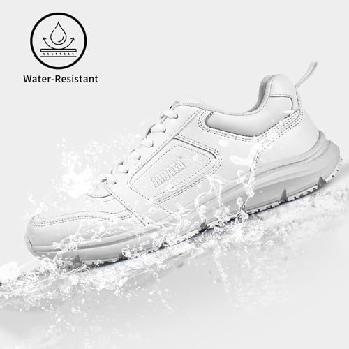 Image of Jacata Non Slip Arch Support Work Shoes for Men /Women Food Service Comfortable Chef Walking Shoes Restaurant Kitchen Crews Health Care Sneakers