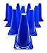 BlueDot Trading Cones (10-Pack), 9-Inch, Blue