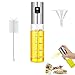 Spruzza Olio Spray Cucina in Vetro Spruzzatore Per Aceto Nebulizzatore Dispenser erogatore a spruzzo Riutilizzabile Utilizzabile per Grigliare Insalata Vaporizzatore Portabile 100ml